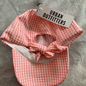 urban outfitters pink gingham dad hat